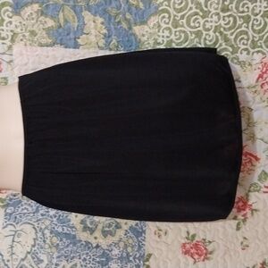 🔵BOGO FREE🔵 Vintage Half Slip Vassarette Black Mini   Sz S